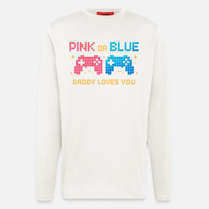 Pink or Blue Pixel Controller - Longsleeve - made by SPREAD  - OFF WHITE
