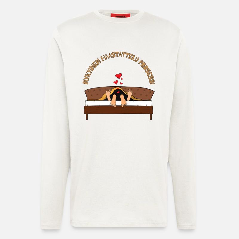 Der aktuelle Interviewprozess. - Langarmshirt - made by SPREAD  - OFF WHITE