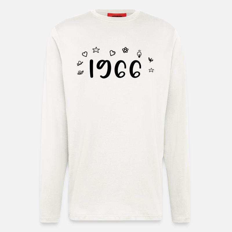 1966 Anniversary 1966 Retro 1966 - Longsleeve - made by SPREAD  - OFF WHITE