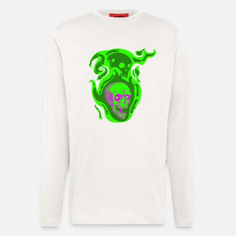 Nebelschädel - Langarmshirt - made by SPREAD  - OFF WHITE