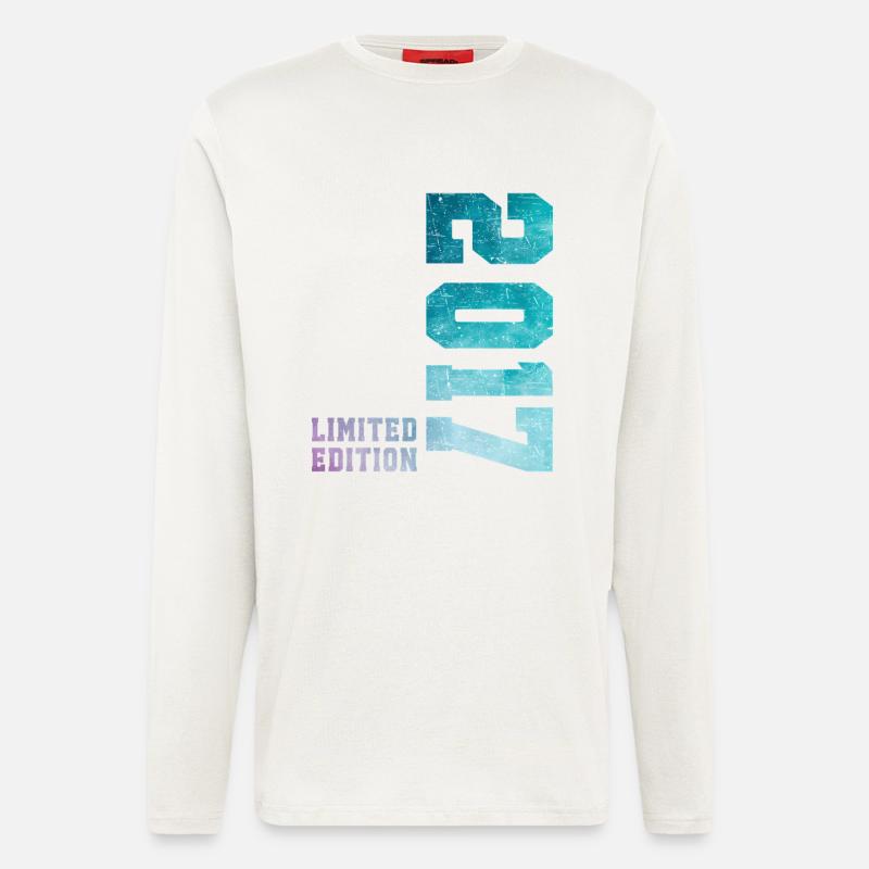 2017 Édition Limitée 9 ans anniversaire - Manches longues bio décontracté fabriqué en UE - OFF WHITE