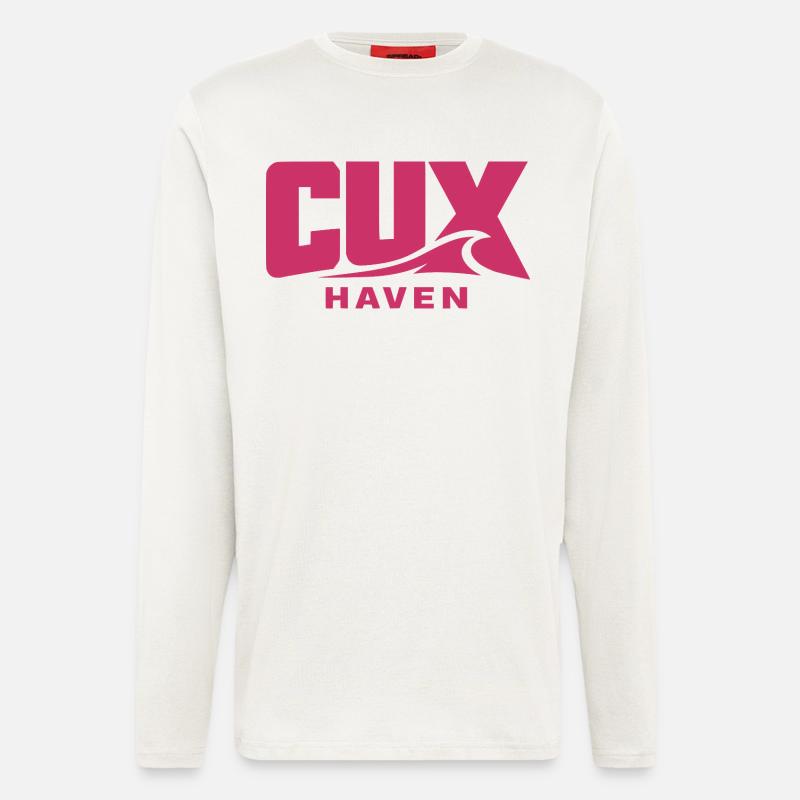 Cuxhaven Wave Logo Pink - CUX haven - Longsleeve - made by SPREAD  - OFF WHITE