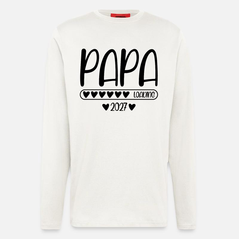Papa 2027 loading - Langarmshirt - made by SPREAD  - OFF WHITE
