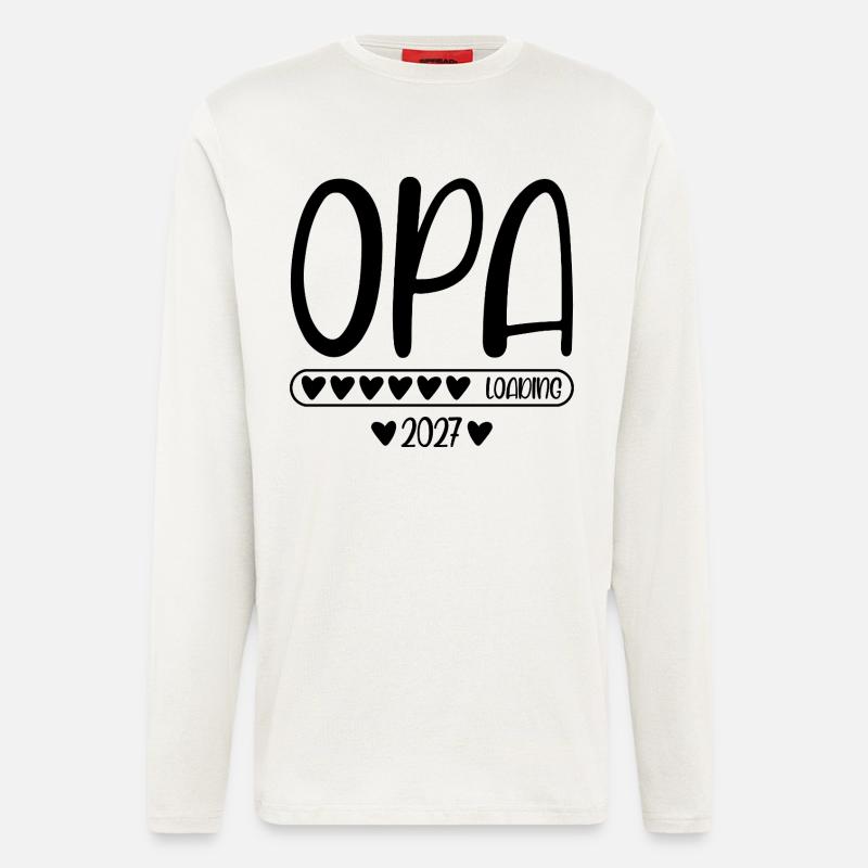 Opa 2027 loading - Langarmshirt - made by SPREAD  - OFF WHITE