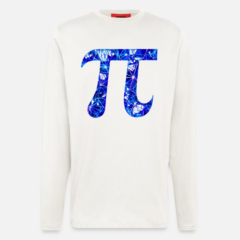 Zahl Pi - 3.14  - Langarmshirt - made by SPREAD  - OFF WHITE