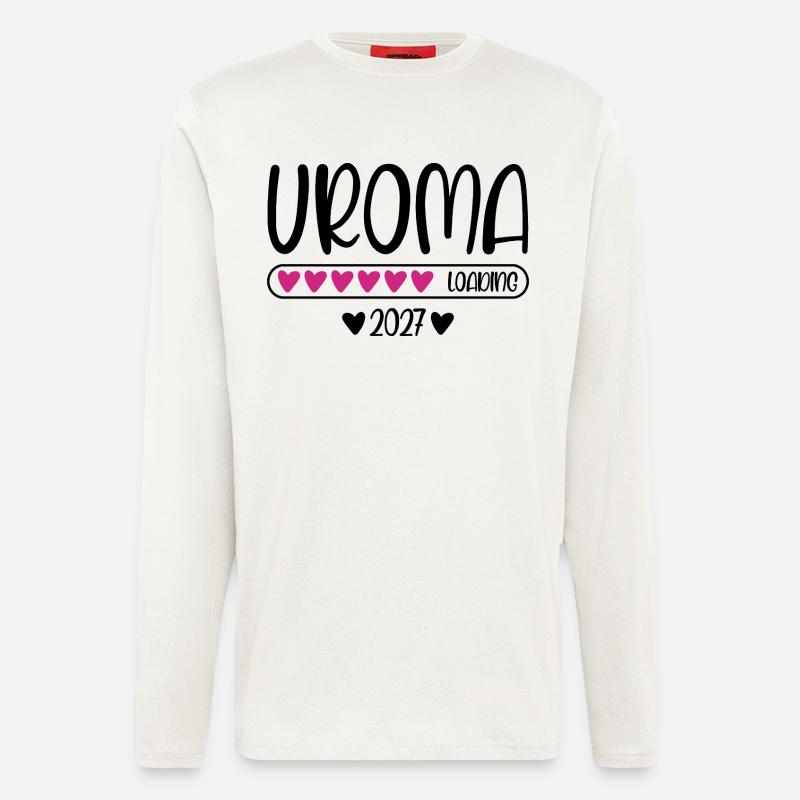 Uroma 2027 loading mit Herzchen Ladebalken - Langarmshirt - made by SPREAD  - OFF WHITE