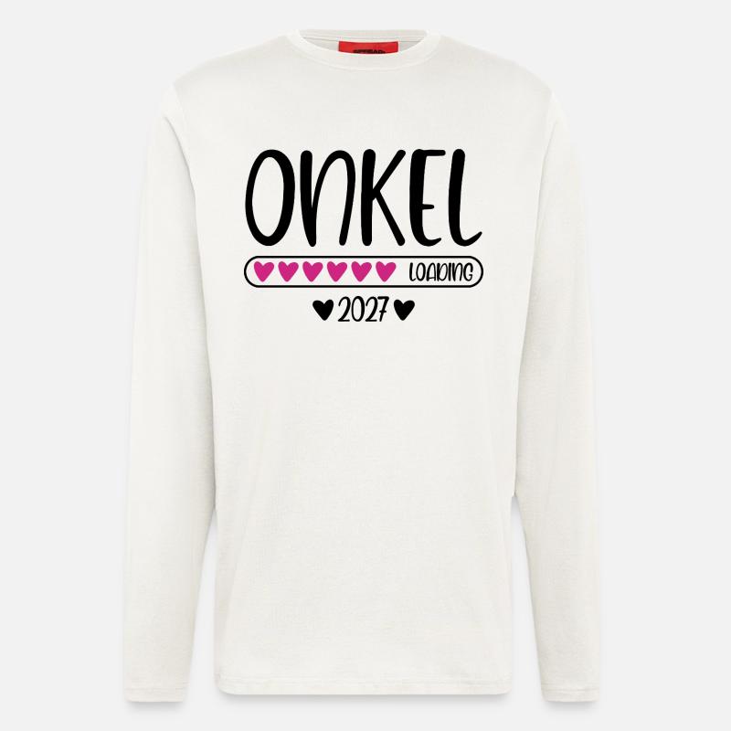 Uncle 2027 loading heart loading bar - Longsleeve - made by SPREAD  - OFF WHITE