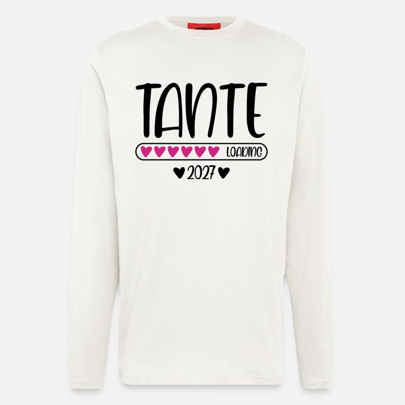 Tante 2027 loading Herzchen Ladebalken - Langarmshirt - made by SPREAD  - OFF WHITE