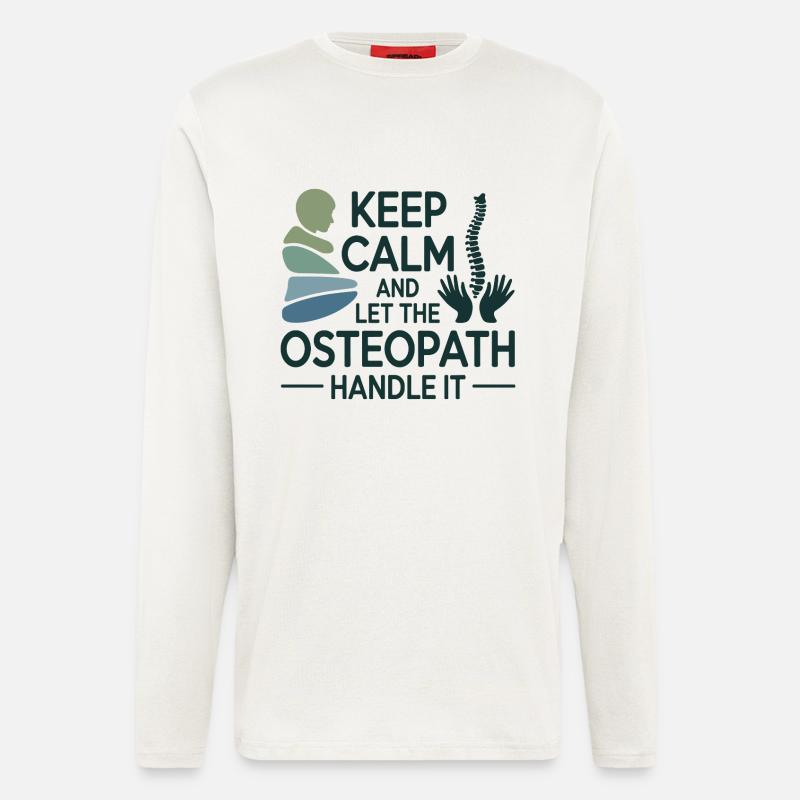 Osteopath Keep Calm Handle It Professional  - Longsleeve - made by SPREAD  - OFF WHITE