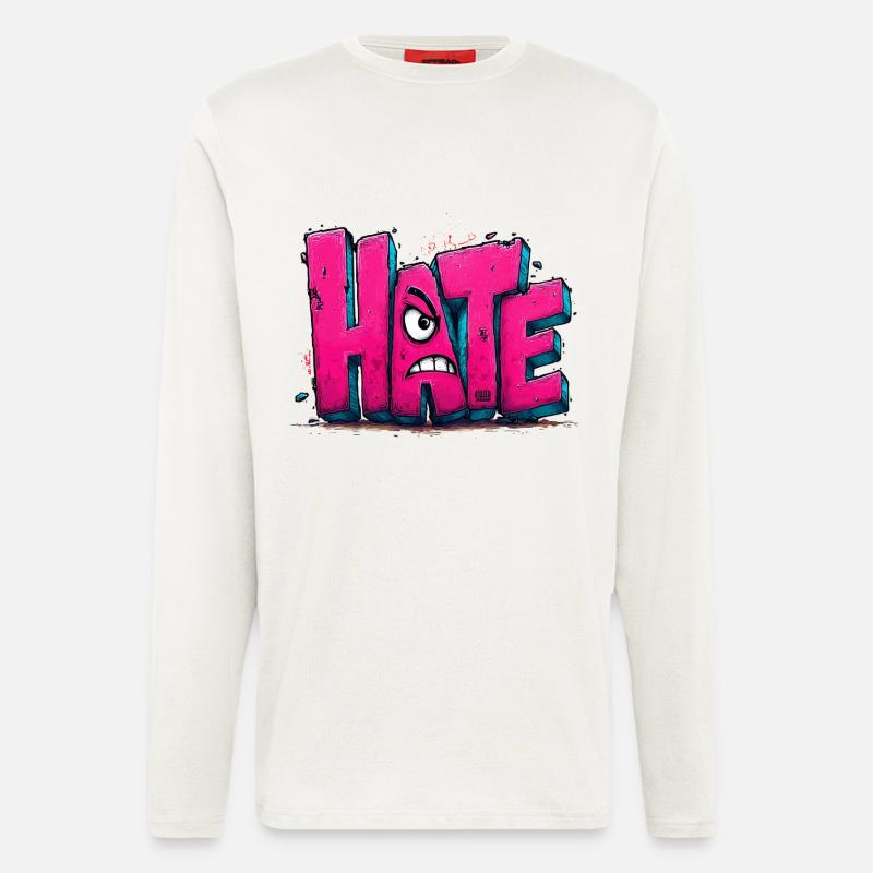 Hate Graffiti - Longsleeve - made by SPREAD  - OFF WHITE