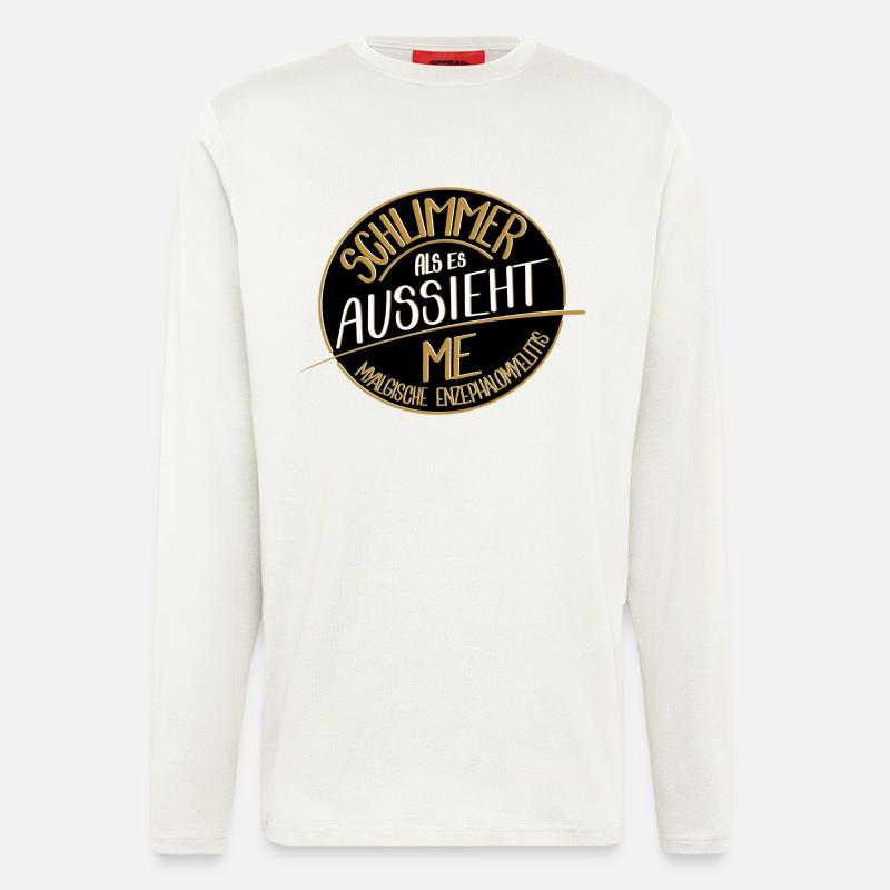 Schlimmer als es aussieht, ME  - Langarmshirt - made by SPREAD  - OFF WHITE