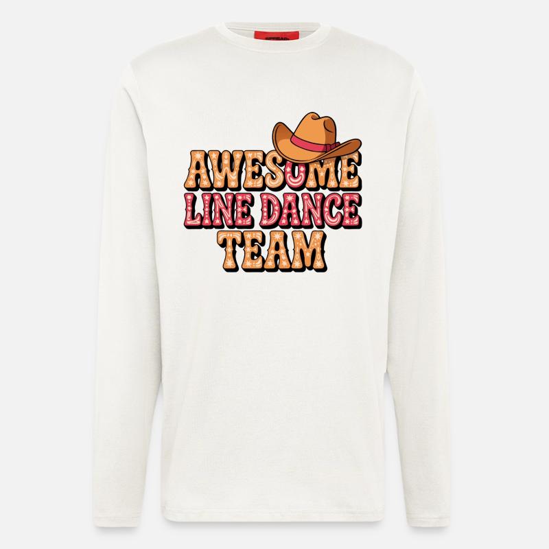 Awesome Line Dance Team - Langarmshirt - made by SPREAD  - OFF WHITE