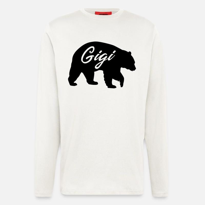 Gigi Bär süßes Oma-Hemd-Geschenk - Langarmshirt - made by SPREAD  - OFF WHITE