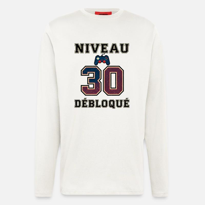 Level 30 Unlocked – Game Controller - Longsleeve - made by SPREAD  - OFF WHITE
