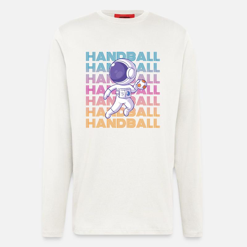 Handball Astronaut - Langarmshirt - made by SPREAD  - OFF WHITE