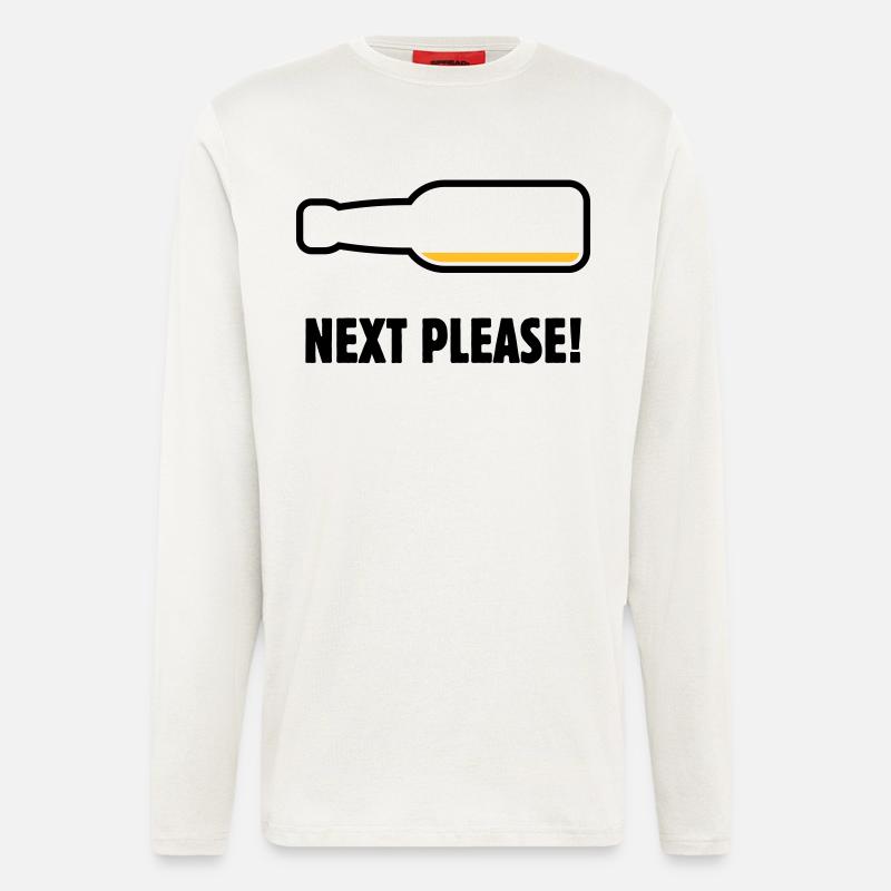 Next Please! (Beer / Beer / POS 2C) - Longsleeve - made by SPREAD  - OFF WHITE