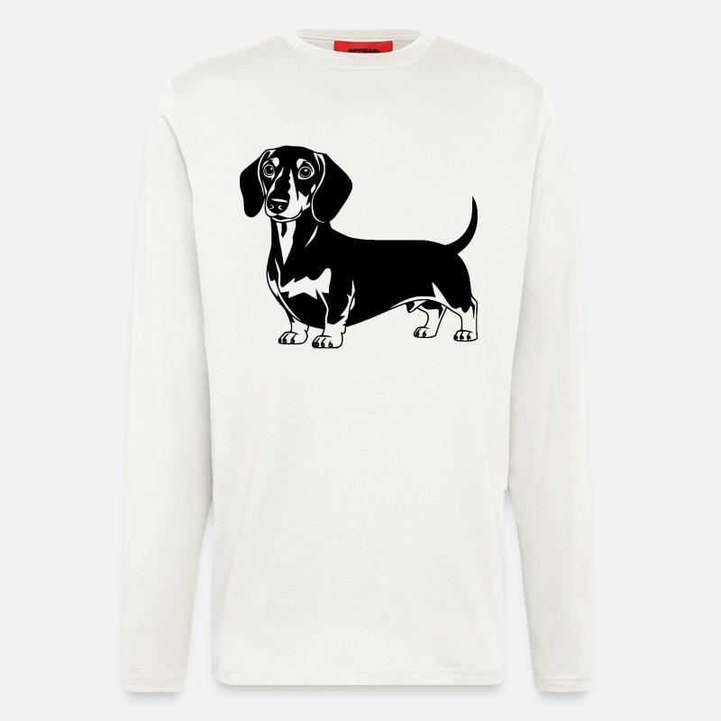 Dackel - Langarmshirt - made by SPREAD  - OFF WHITE