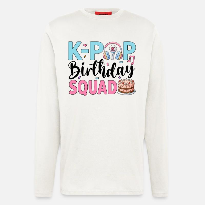 K-Pop Birthday Squad - Langarmshirt - made by SPREAD  - OFF WHITE