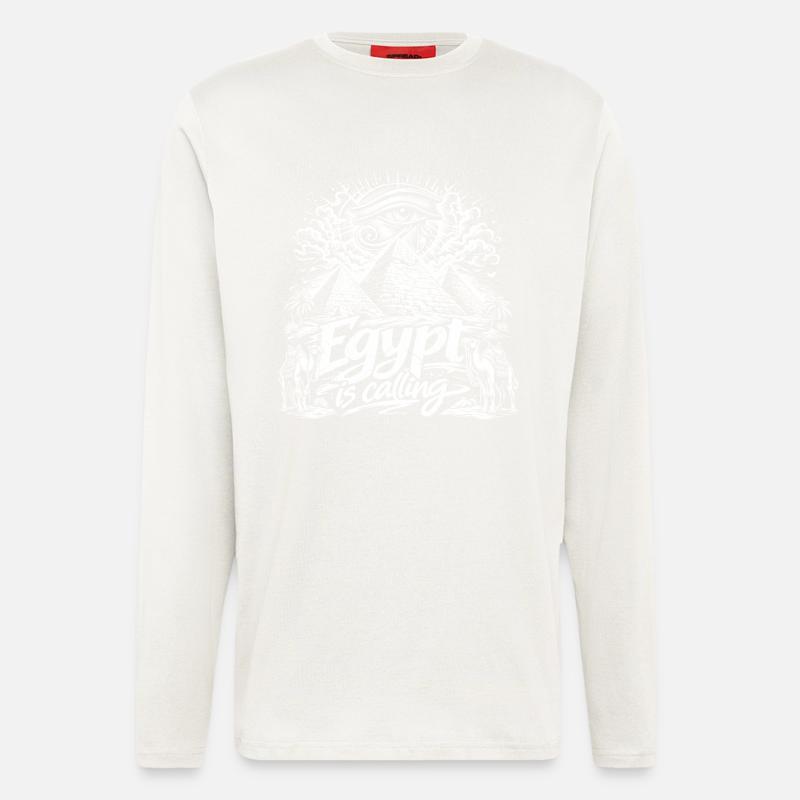 Egypt is calling Pharaoh Egypt Holidays - Longsleeve - made by SPREAD  - OFF WHITE