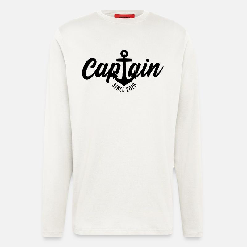 CAPTAIN SINCE 2026 - Longsleeve - made by SPREAD - OFF WHITE