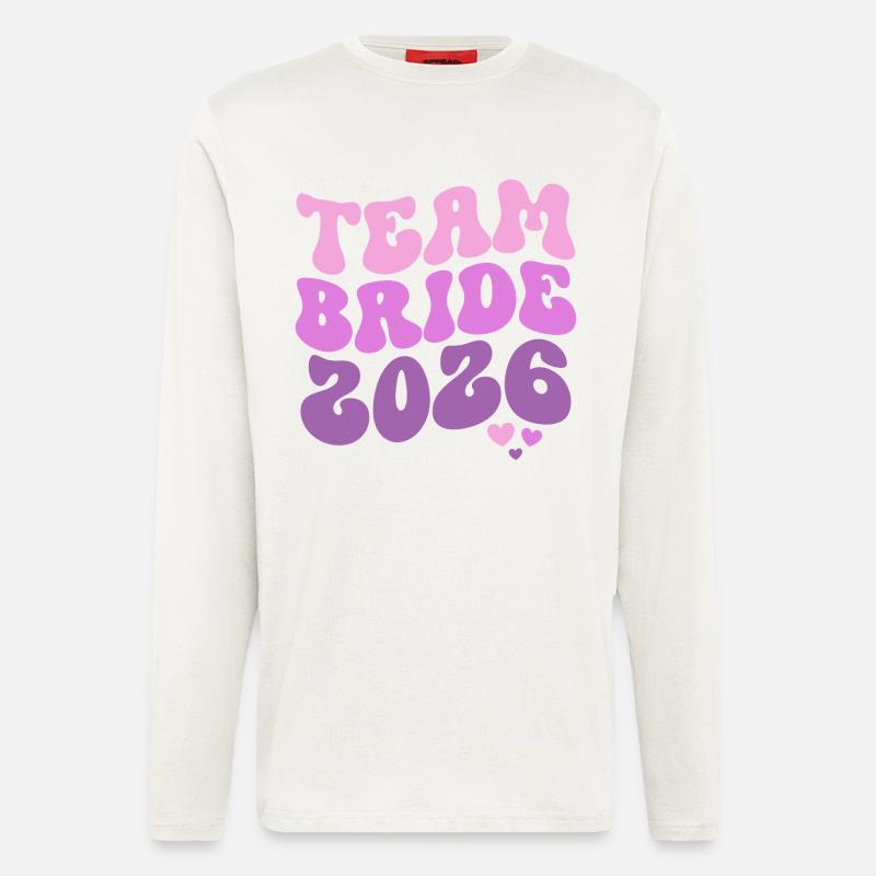 Team Bride 2026 - Langarmshirt - made by SPREAD - OFF WHITE