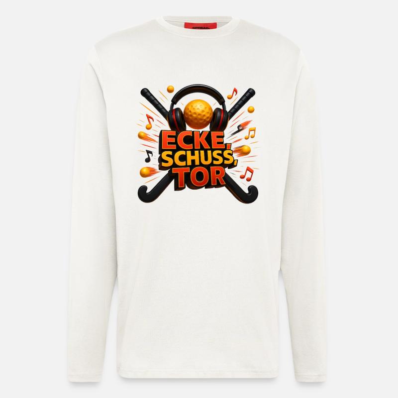 Ecke Schuss Tor  - Langarmshirt - made by SPREAD  - OFF WHITE