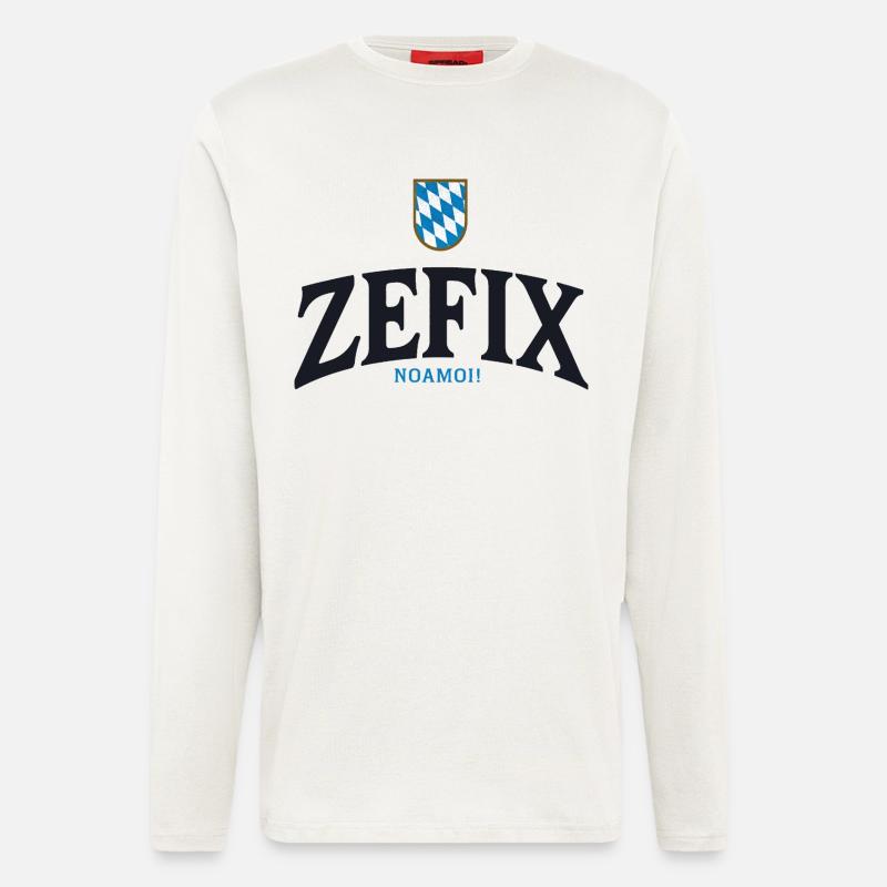 ZEFIX Bavarian Crest - Langarmshirt - made by SPREAD  - OFF WHITE