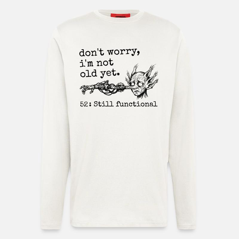52. Jubiläum – 52. Jubiläums-Humorgeschenk - Langarmshirt - made by SPREAD  - OFF WHITE