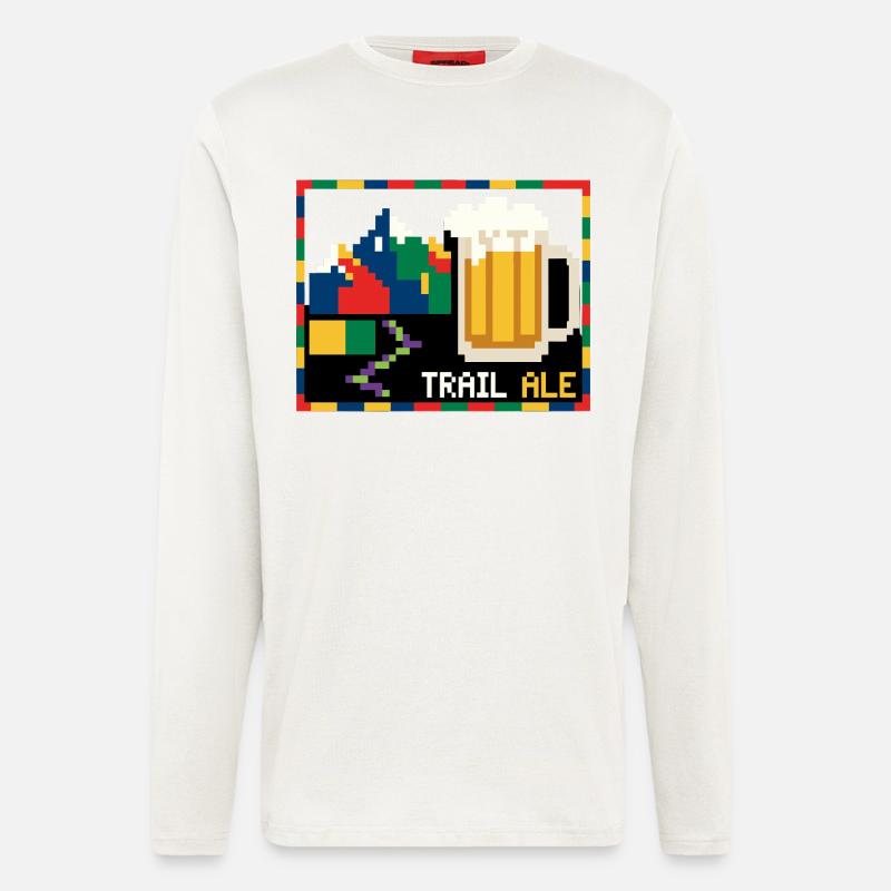 Trail Ale Hiking Beer Mountains - Longsleeve - made by SPREAD  - OFF WHITE