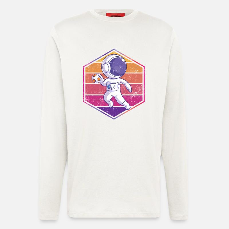 Handball Astronaut - Langarmshirt - made by SPREAD  - OFF WHITE