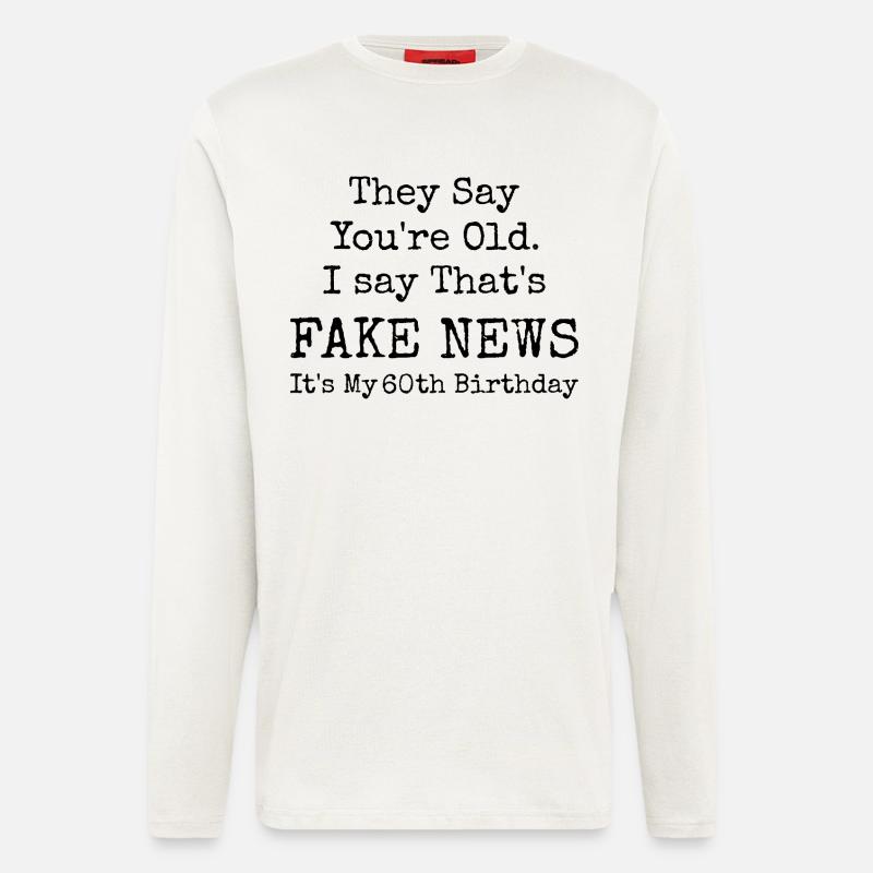 60th Birthday | 60 Years Old Birthday - Longsleeve - made by SPREAD - OFF WHITE