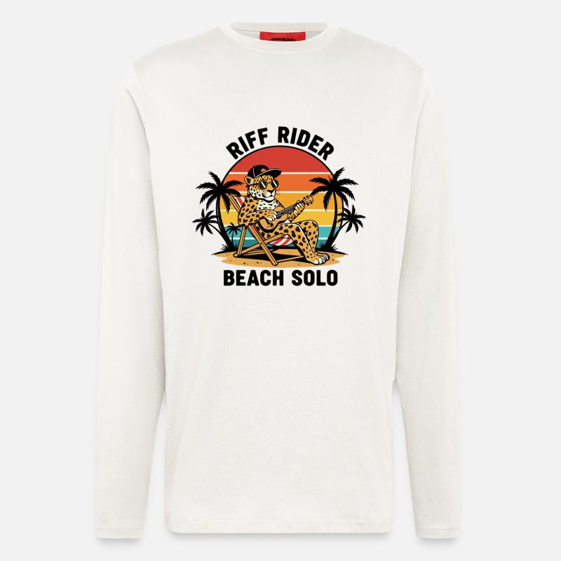Jaguar Riff Rider Beach Solo Ukulele - Longsleeve - made by SPREAD  - OFF WHITE