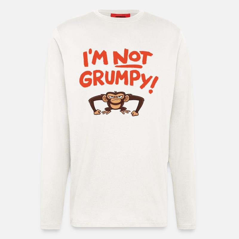 I´m not grumpy - Langarmshirt - made by SPREAD  - OFF WHITE