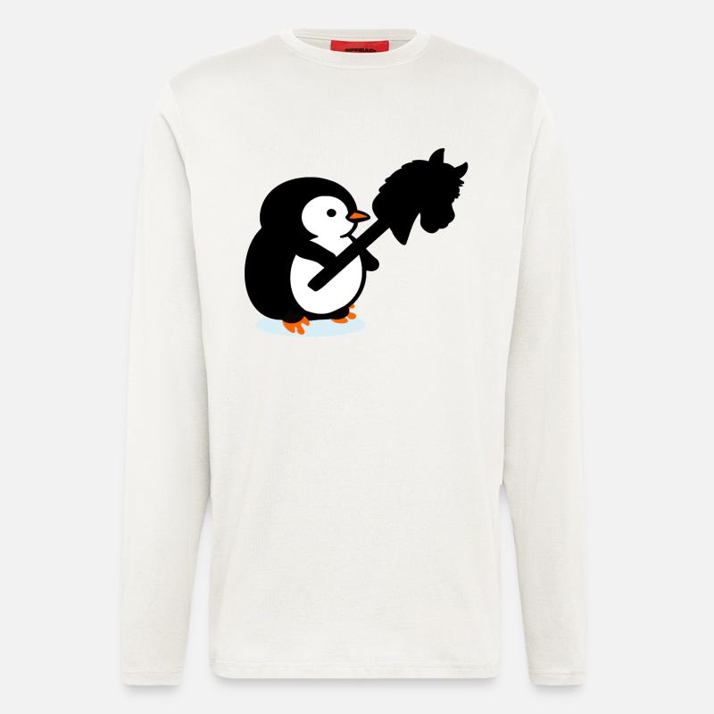 Hobby Horsing Kinder Pinguin - Langarmshirt - made by SPREAD - OFF WHITE