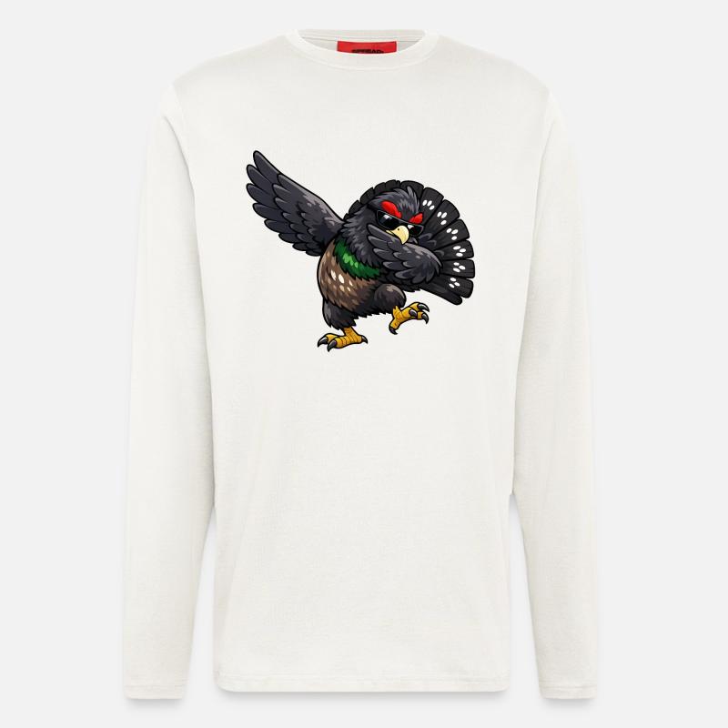 Dabbing Auerhahn - Langarmshirt - made by SPREAD  - OFF WHITE