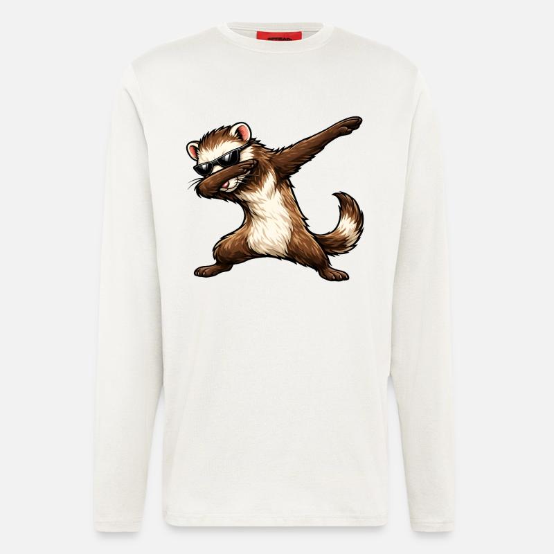Dabbing Ferrets - Longsleeve - made by SPREAD  - OFF WHITE