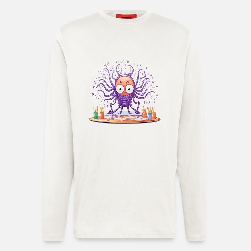 Creative Ink Octopus - Longsleeve - made by SPREAD - OFF WHITE