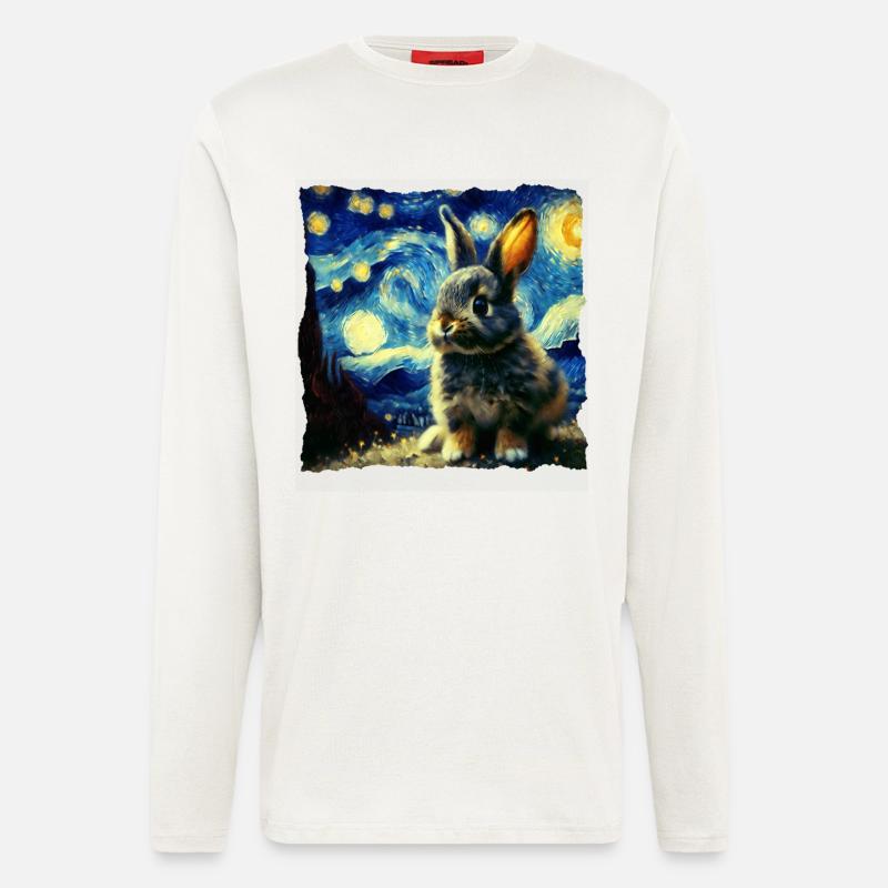 Starry sky style rabbit - Longsleeve - made by SPREAD  - OFF WHITE