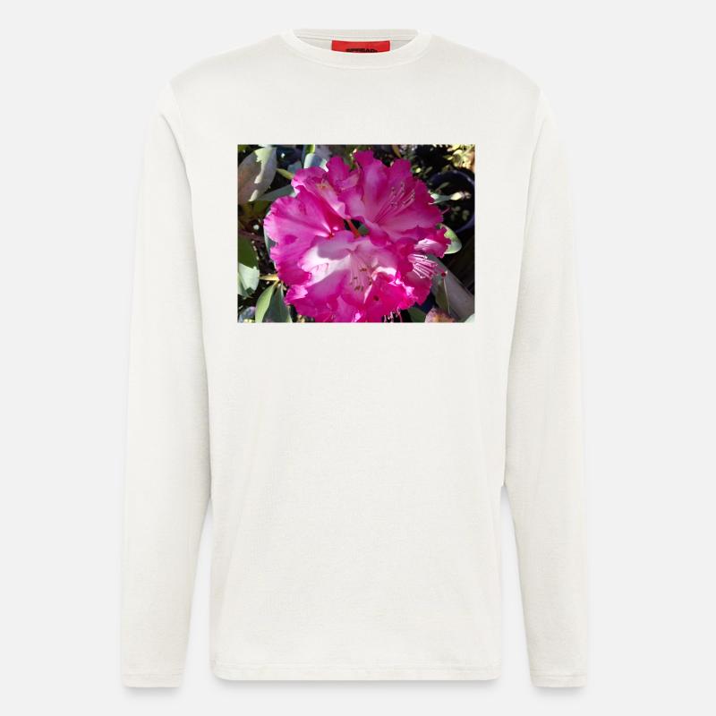 Fuchsia azalea in full bloom - Longsleeve - made by SPREAD  - OFF WHITE