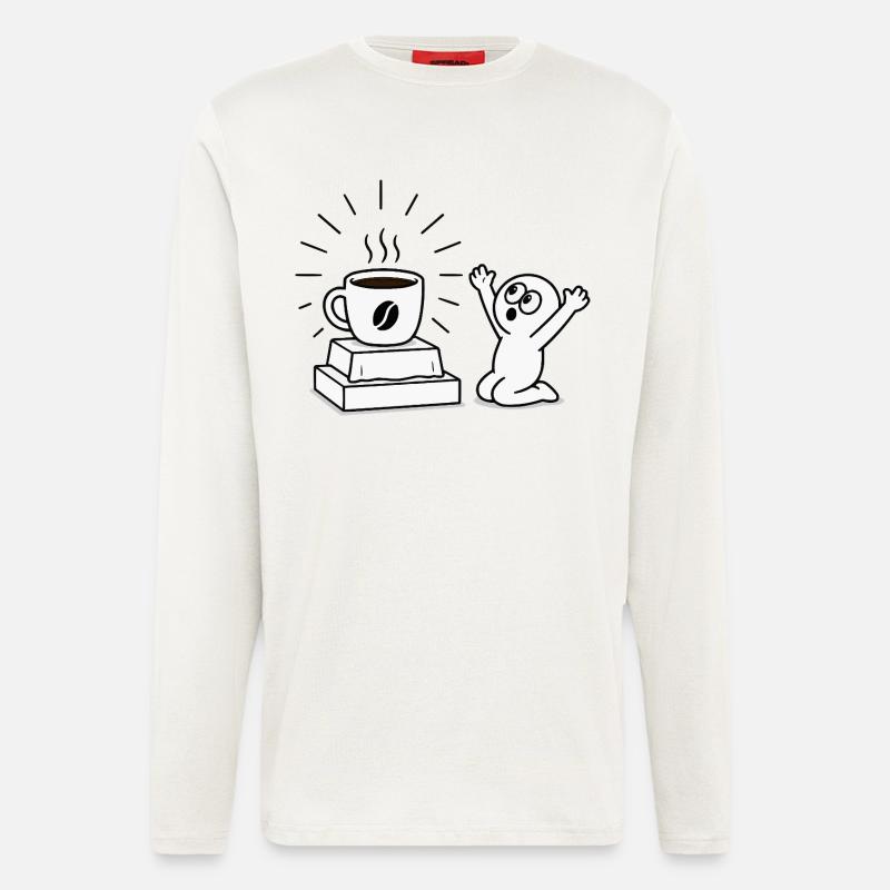 Coffee Mug Joy Comic Design - Longsleeve - made by SPREAD  - OFF WHITE