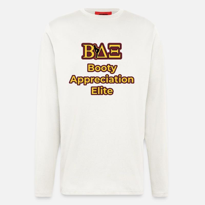BAE Booty Appreciation Elite Universität Student - Langarmshirt - made by SPREAD - OFF WHITE