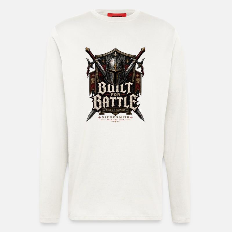 Crusader: Built For battle - Longsleeve - made by SPREAD  - OFF WHITE