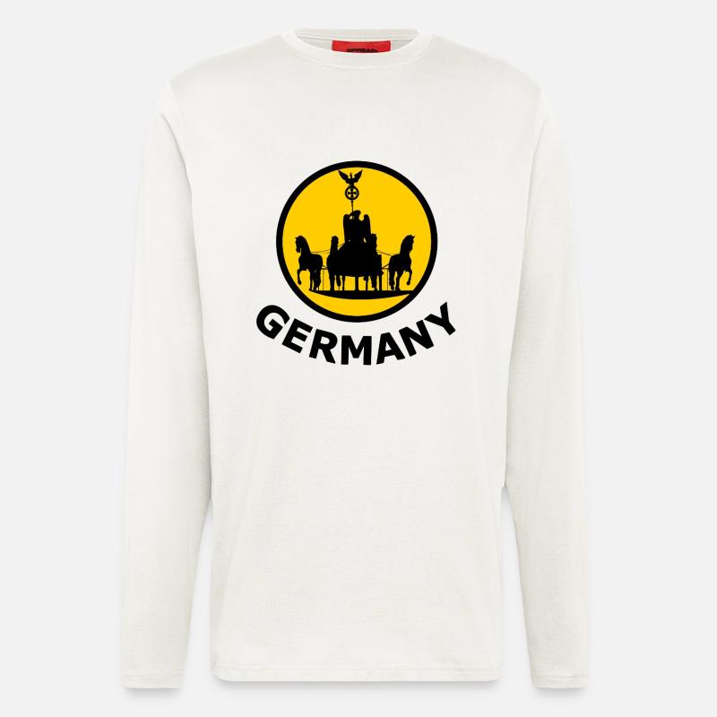 Berlin Sun Carriage Silhouette - Longsleeve - made by SPREAD  - OFF WHITE