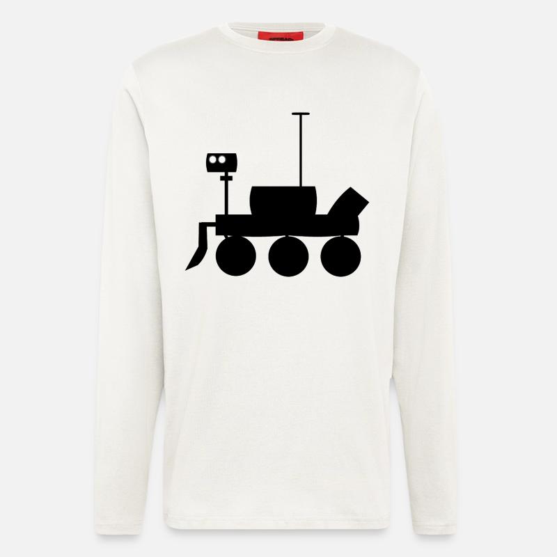 Véhicule Mars Explorer - Manches longues bio décontracté fabriqué en UE - OFF WHITE