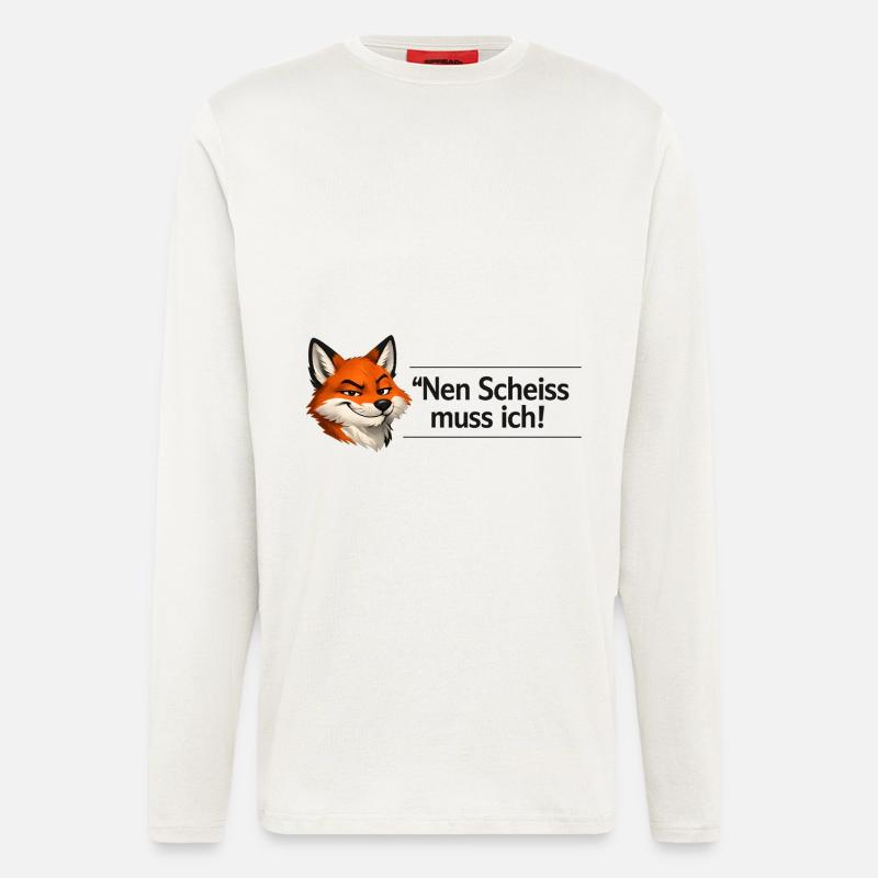 Nen Scheiss muss ich - Langarmshirt - made by SPREAD  - OFF WHITE
