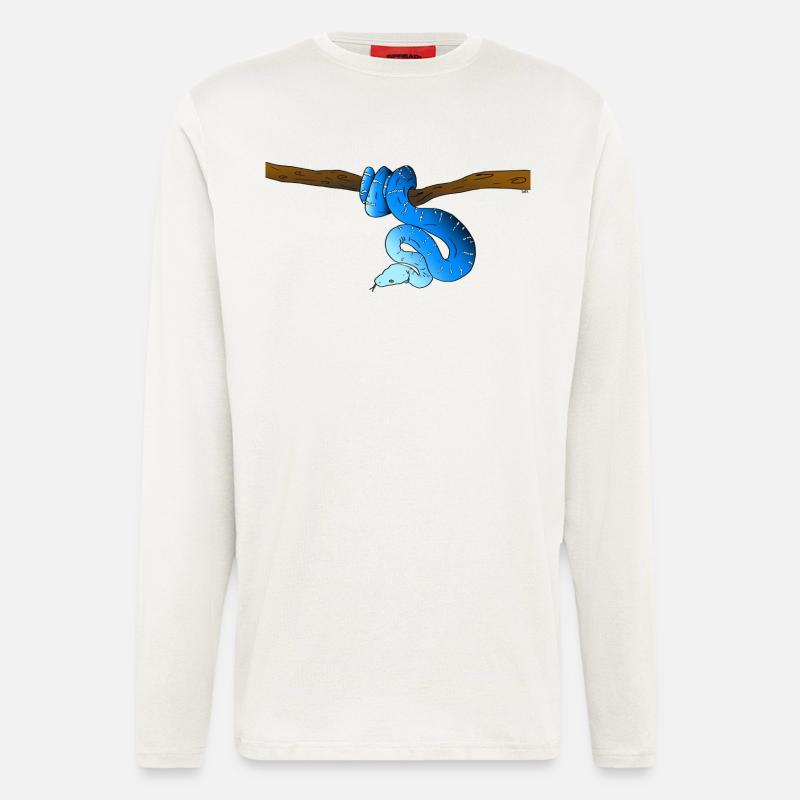 Blue Snake - Longsleeve - made by SPREAD - OFF WHITE