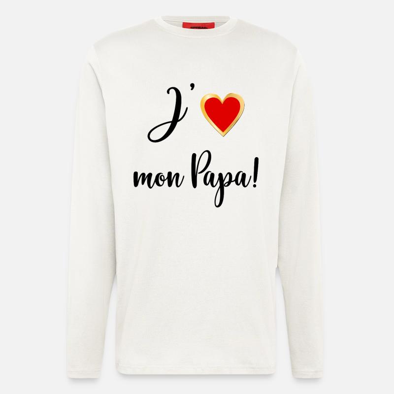 Liebe Grüße, Baby Daddy - Langarmshirt - made by SPREAD - OFF WHITE