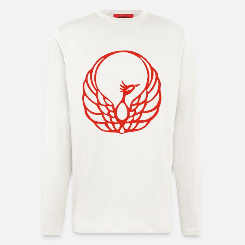 Roter Phönix - Langarmshirt - made by SPREAD  - OFF WHITE