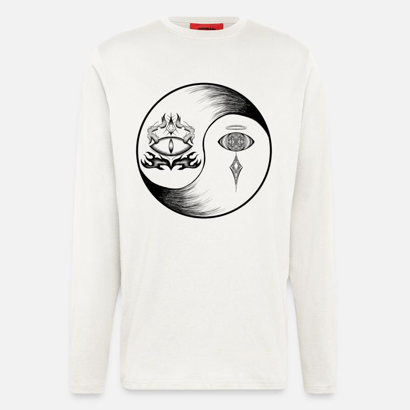 Finde die Ruhe in dir - Langarmshirt - made by SPREAD - OFF WHITE