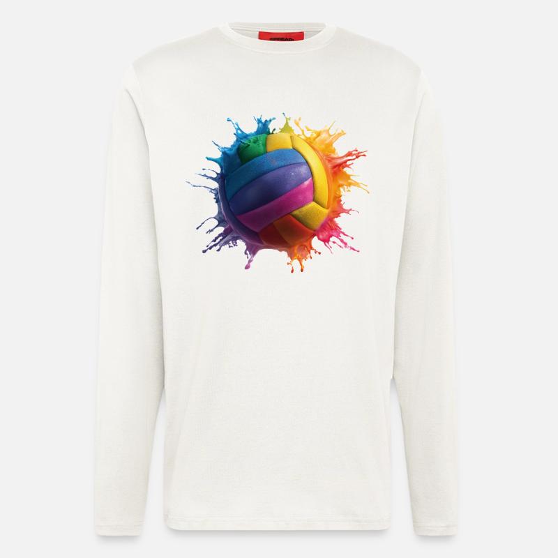Volleyball - Langarmshirt - made by SPREAD  - OFF WHITE